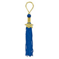 Blue Tassel Keychain